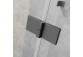 Teil rechts Kabine Radaway Essenza Pro Black PDD, 1000x2000mm, Glas transparent, golden profil