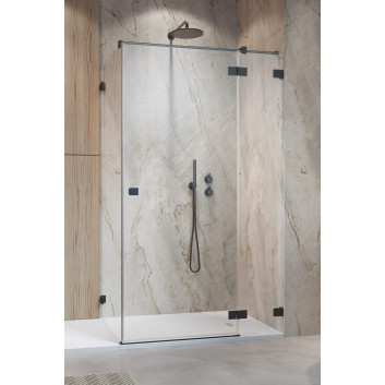 Teil rechts Kabine Radaway Essenza Pro Black PDD, 1000x2000mm, Glas transparent, golden profil