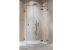Teil rechts Kabine Radaway Essenza Pro Black PDD, 1000x2000mm, Glas transparent, golden profil