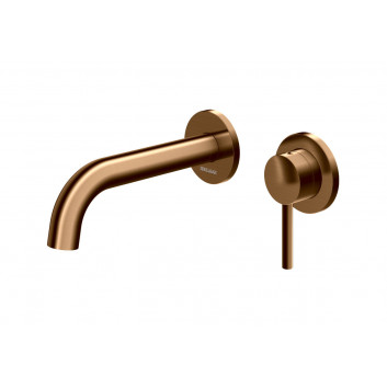 Wannenbatterie Kohlman Axel Brushed Copper Unterputz + dowolna Handbrause SP - szczotkowana miedź