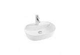 Aufsatzwaschtisch Emporia Mili 01 50,5x38,5 cm, mit Armaturablage - weiß