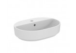 Aufsatzwaschtisch Ideal Standard Ipalyss oval z cienkimi ściankami 60x38cm - weiß