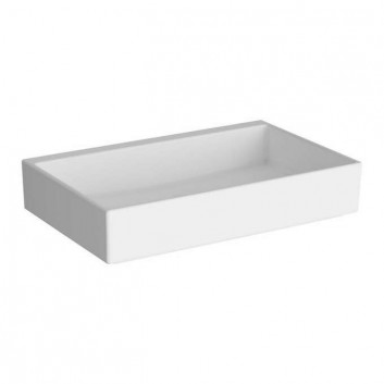 Waschtisch Vitra Valarte 80x53 cm Retro, mit Anschluss na baterie - weiß