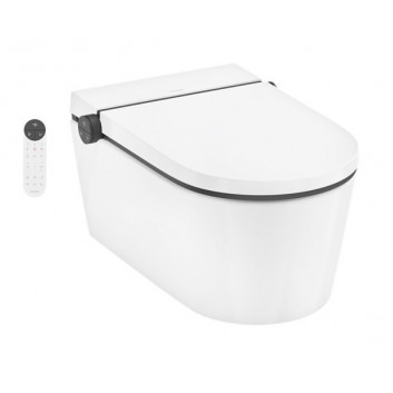 Waschtisch Hansgrohe Xuniva S Einbau- 40x40 cm, ohne Hahnloch, z Überlauf, SmartClean - weiß