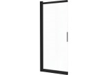 Duschwand Deante Prozma walk-in 80x195 cm - Glas transparent, profil gebürsteter Stahl