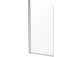 Duschwand Deante Prozma walk-in 80x195 cm - Glas transparent, profil gebürsteter Stahl