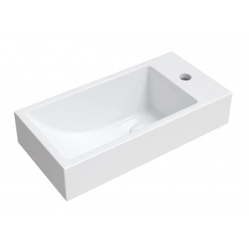 Aufsatzwaschtisch Omnires Marble+ 59x31cm weiß Glanz MaltaBP- sanitbuy.pl