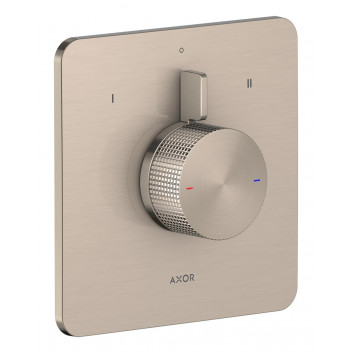 Armatur mit 3 Anschlüssen Axor Citterio C Einhebel- für den Wannenrand, sBox - Nickel gebürstet