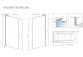 Parawan nawannowy Radaway Essenza Pro PNJ II, Glas transparent, 60x150cm, profil Chrom