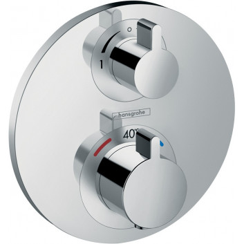 PYTAJ O RABAT ! Armatur thermostatisch Hansgrohe Ecostat S, Unterputz mit Ventil odcinającym, Außenelement 1-odbiornik