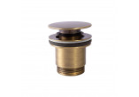 Abfluss umywalkowy Tres, click-clack, 63mm, 24-K Gold matowe