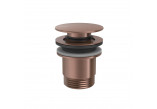 Abfluss umywalkowy Tres, click-clack, 63mm, 24-K Gold matowe