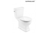 Becken WC Roca Carmen Rimless do kompaktu 67x37cm Abfluss doppelt, weiß- sanitbuy.pl