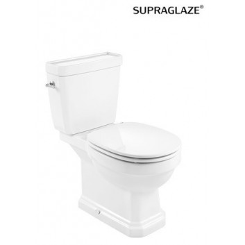 Becken WC Roca Carmen Rimless do kompaktu 67x37cm Abfluss doppelt, weiß- sanitbuy.pl