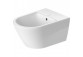 Bidet hängend Duravit D-Neo, 54x37cm, Halterung Durafix - weiß półmatowa