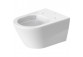 Becken Toiletten- hängend Duravit D-Neo Rimless, 54x37cm, bez rantu spłukującego, Halterung Durafix, 4,5 l, UWL klasa 1 - weiß półmatowa