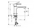 Hansgrohe Rebris S Waschtischarmatur 110 CoolStart, ohne Ablauf-Set, Chrom