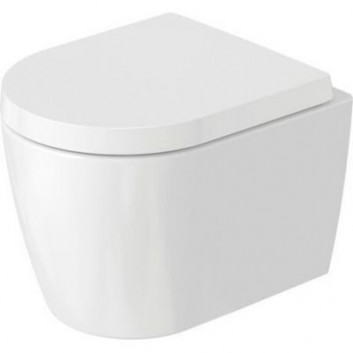 Becken WC Duravit ME by Starck 36x48 cm mit WC-Sitz mit Softclosing - weiß