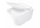 Becken WC Deante Blur 52,5 x 37,2 cm, z funkcją bidetu, mit Armatur mieszaczową nero - weiß
