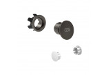 Handbrause Gessi Origini regulowana, mit Schicht antywapienną - Black Metal Brushed PVD