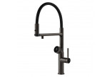 Wc-bürste Gessi Ingranaggio, zur Wandmontage, z czarną ceramiką - Black Metal Brushed PVD