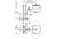 Duschsystem Grohe Tempesta System 250 Cube mit Thermostat zur Wandmontage, mit Kopfbrause kwadratową 25 cm - Chrom