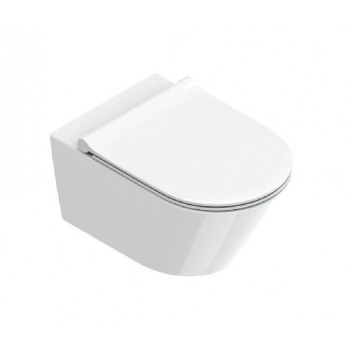 Wand-wc Catalano Zero NF 46, bez kołnierza, 46x35cm, mit Sitz i mocowaniami, weiß