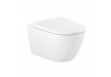Becken WC abgehängt, Roca Ona In-Wash® Rimlessm ukryte przyłącze, wymaga podłączenia do prądu, weiß