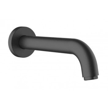 Waschtischarmattur Hansgrohe Vernis Shape Einhebel-, mit Auslauf 20,7 cm, zur Wandmontage, Unterputz - schwarz matt