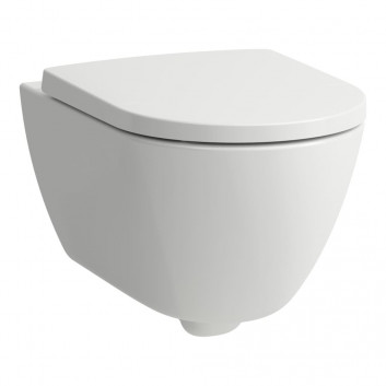 Becken WC Laufen Pro hängend, 36,5 x 53 cm, Rimless, mit Schicht Clean Coat - weiß
