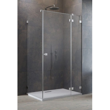 Tür wnękowe Radaway Essenza 8 DWJ, rechts 110 cm, Höhe 200 cm, Glas transparent 8 mm, profil Chrom