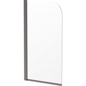 Duschwand Deante Prozma walk-in 80x195 cm - Glas transparent, profil gebürsteter Stahl