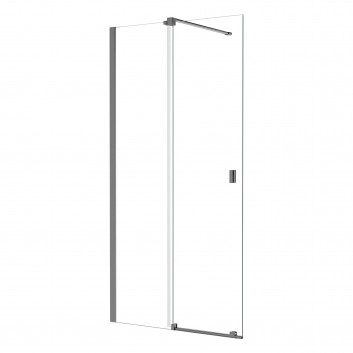 Seitenpaneel dla Kabine Besco Aveo, 30x195cm, Glas transparent, profil Chrom