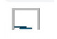 Duschwand Deante Prozma walk-in 110x195 cm - Glas transparent, profil schwarz matt