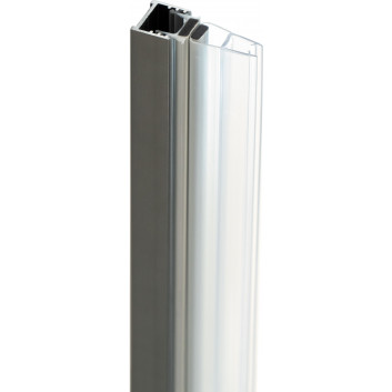 Duschwand Deante Prizma walk-in 120x195 cm - Glas transparent, profil titanium