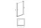 Duschkabine Deante Square quadratisch 90x90 cm - Glas transparent, profil gebürstetes Bronze