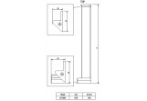 KERRIA PLUS - Profil do Tür wnękowych systemu Kerria Plus - Chrom - KTS_000X