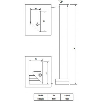 Duschkabine Deante Square quadratisch 90x90 cm - Glas transparent, profil gebürstetes Bronze