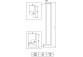 Duschkabine Deante Square quadratisch 90x90 cm - Glas transparent, profil gebürstetes Bronze
