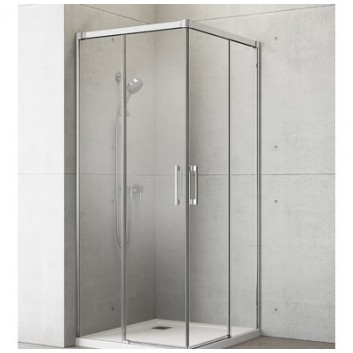 Duschkabine Glas transparent Chrom 90x80cm Radaway Idea KDD- sanitbuy.pl