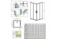 Duschkabine Glas transparent Chrom 90x80cm Radaway Idea KDD- sanitbuy.pl