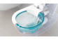 Becken WC hängend Geberit iCon 53x36 cm, bez kołnierza, spłukiwanie wirowe mit WC-Sitz mit Softclosing - weiß