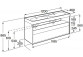 Schrank Bad- Roca Gap Pro 60 cm mit 2 Schubladen (do kompletacji z umywalką Gap lub blatem) - weiß Glanz