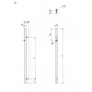 Grzejnik Terma Juno 88x50 cm - RAL i Farbey Specjalne