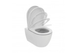 Set Ideal Standard Ellise Becken WC 36,5x54,5 cm, bez kołnierza + WC-Sitz mit Softclosing - weiß
