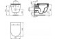 Becken WC Ideal Standard i.life B Rimless, 54x35,5cm hängend bezrantowa weiß + Sitz Ideal Standard i.life B, mit Softclosing 