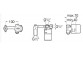 Unterputzelement Roca One do Waschtischarmatur dwuotworowej Unterputz- - Chrom