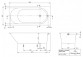 Badewanne rechteckig Villeroy & Boch Oberon 2.0, 170x75 cm - weiß Weiss Alpin
