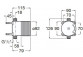 Unterputzelement Roca One do Waschtischarmatur dwuotworowej Unterputz- - inox