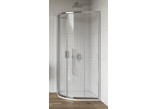 Duschkabine Ravak Blix Slim BLSRV2K+BLSRV2K, złożona z dwóch sztuk Tür prysznicowych, 90x90x195 cm, Glas transparent z warstwą AntiCalc, profil Chrom glänzend